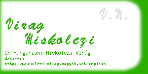 virag miskolczi business card