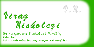 virag miskolczi business card